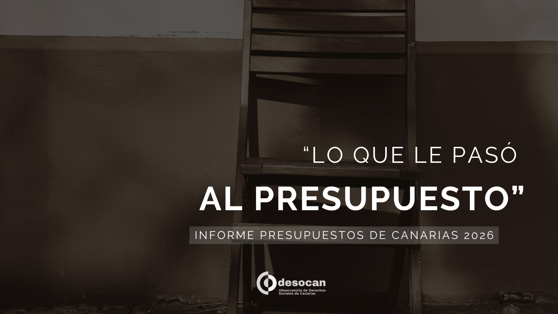 Portada informe Presupuestos Canarias 2026